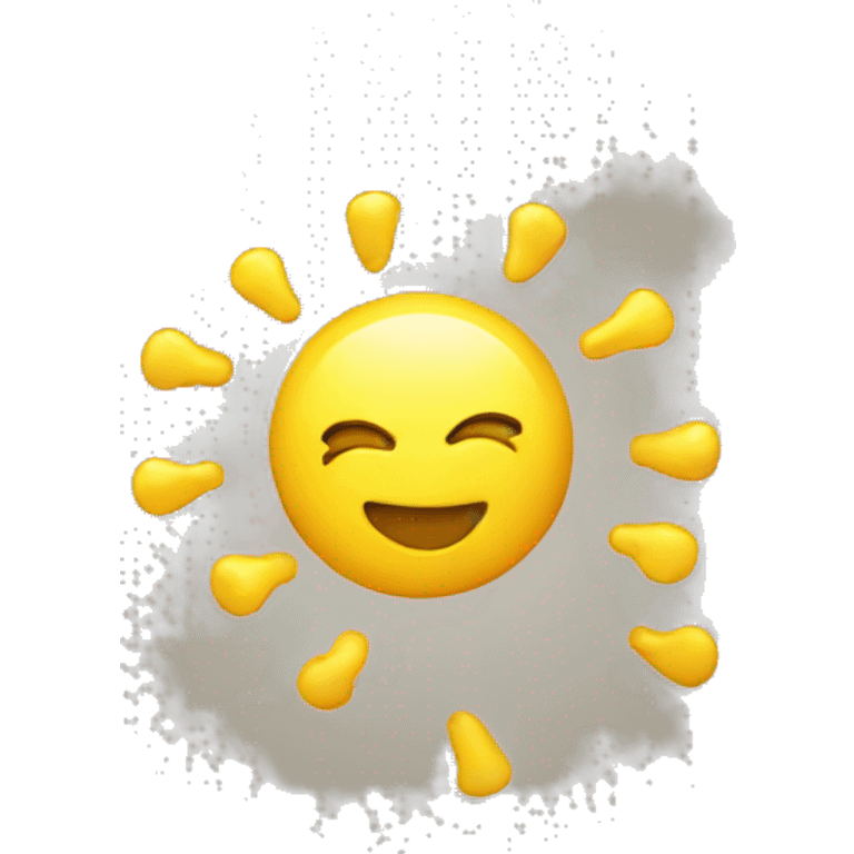 happy yellow round man emoji with slay fingers emoji