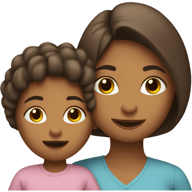 Mother with child emoji