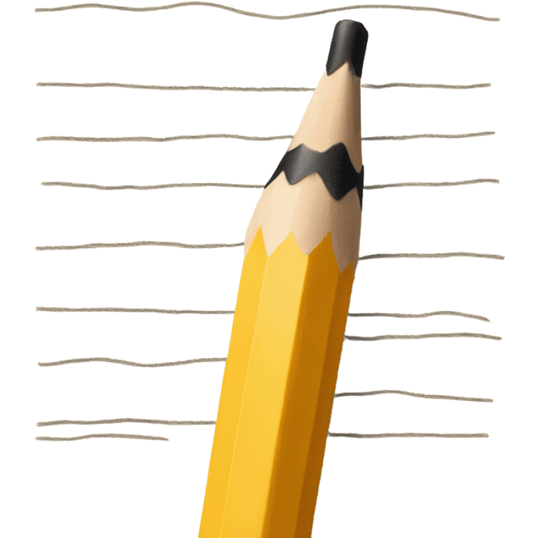 Writing pencil on document emoji