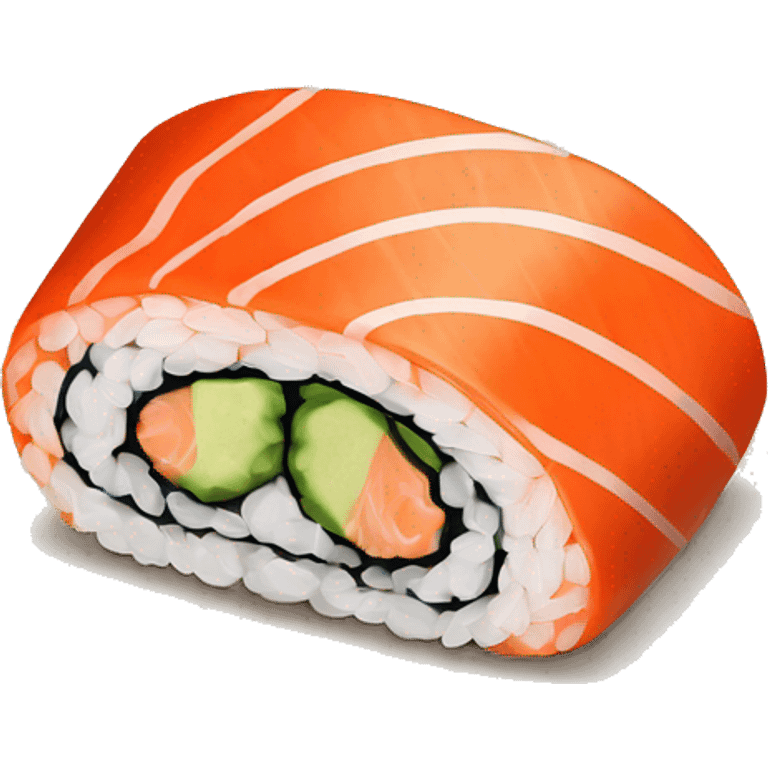 salmon maki roll emoji