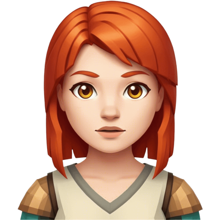 red head woman minecraft emoji