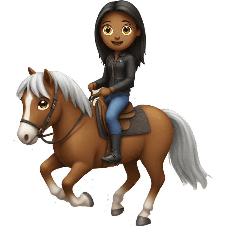 girl on a horse emoji