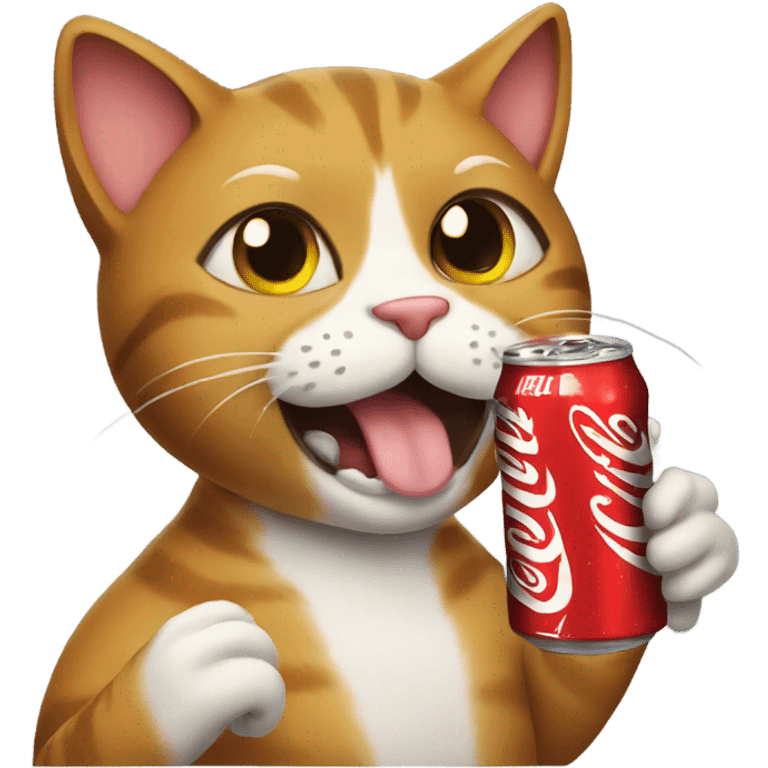 Cat drinking coke  emoji