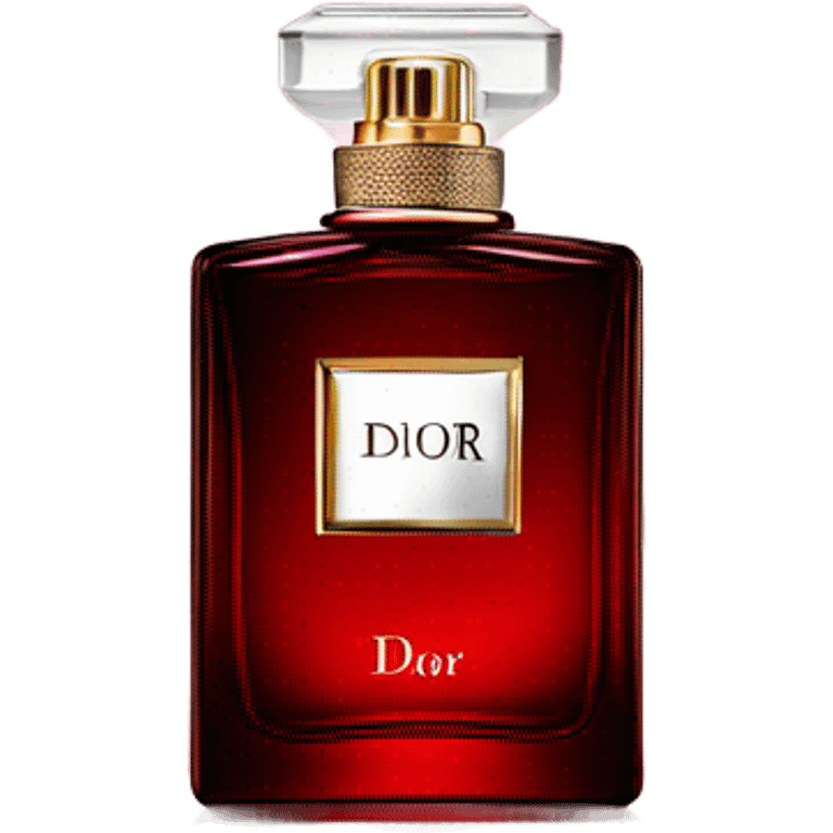 Dark red Dior parfum  emoji