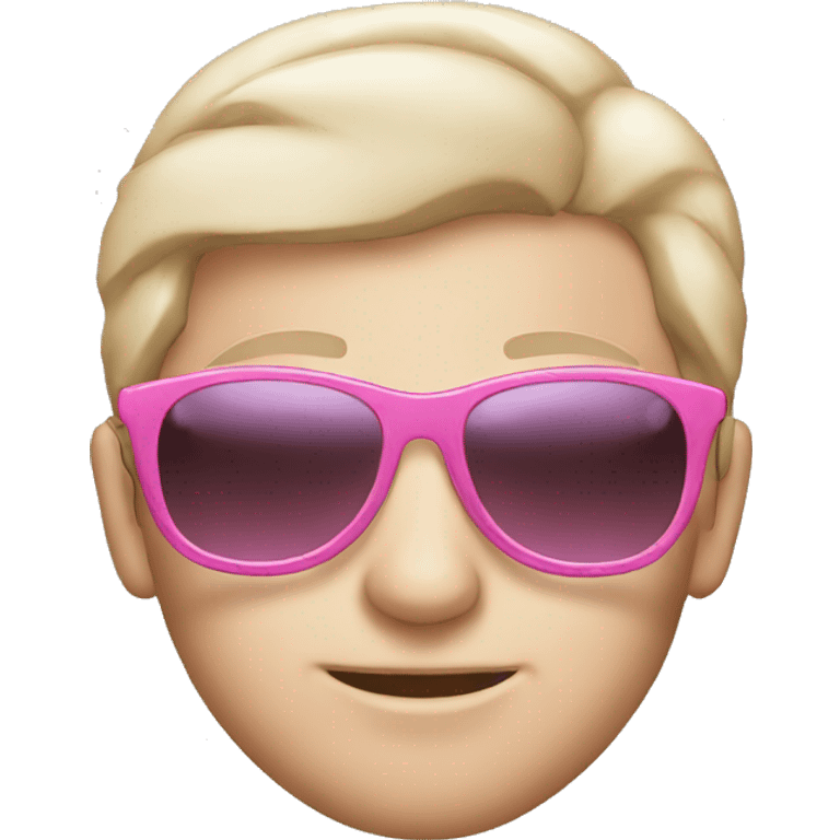 Pink sunglasses emoji