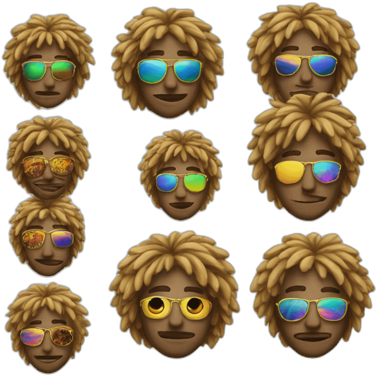 Trippy hippie emoji