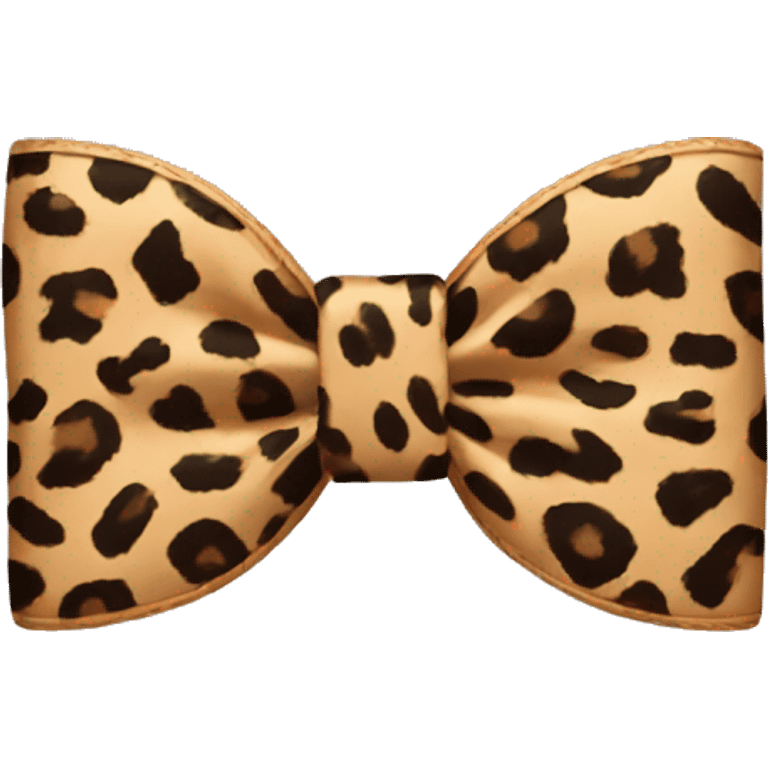 leopard print bow emoji