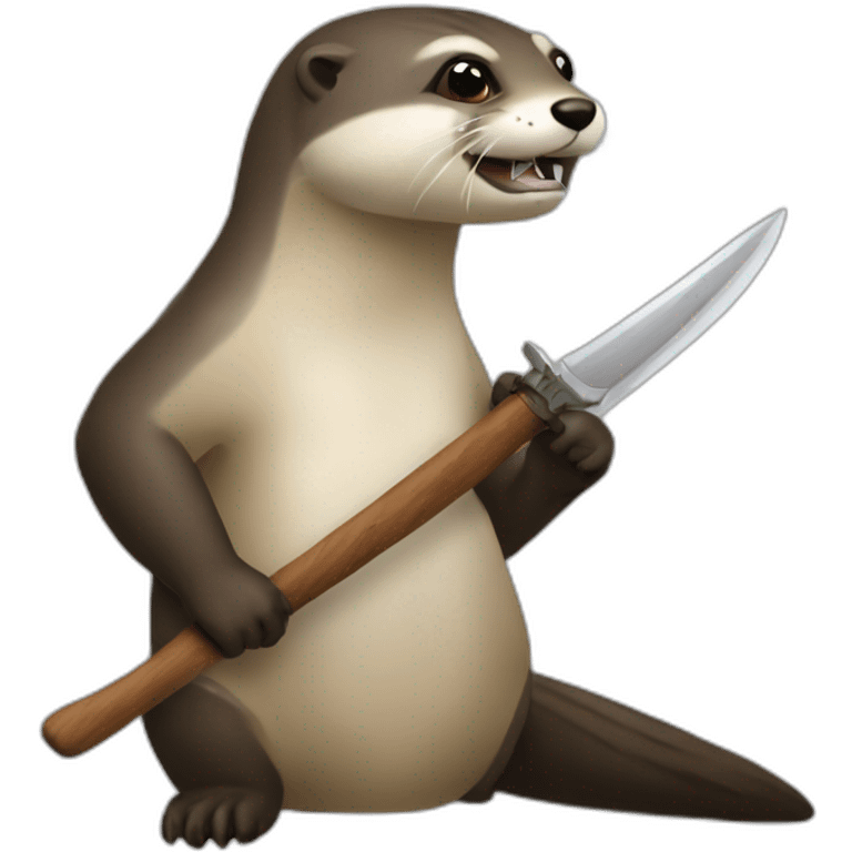 Loutre qui combat salameche emoji