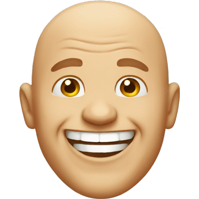 bald guy laughing emoji