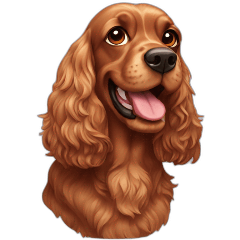 crazy cocker spaniel emoji