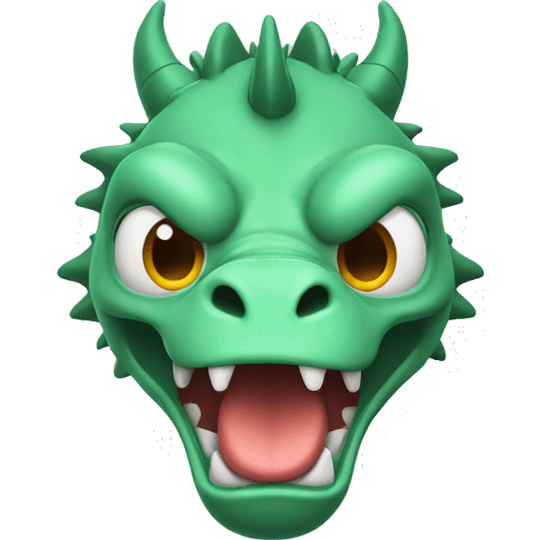 cartoon dragon looks stressed emoji