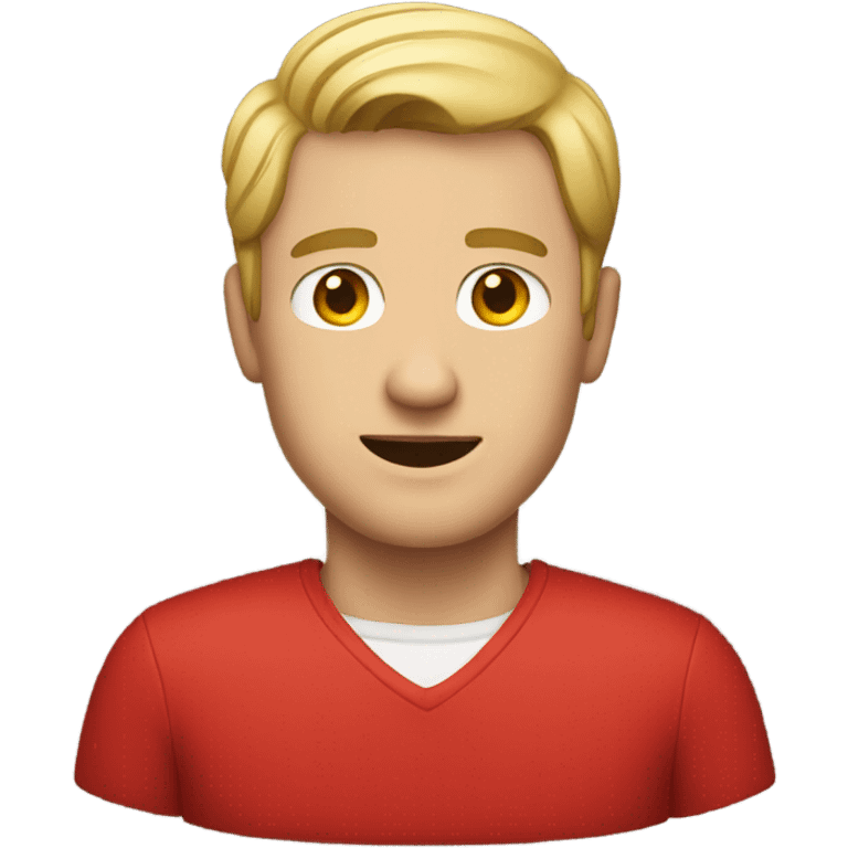 white male in red emoji