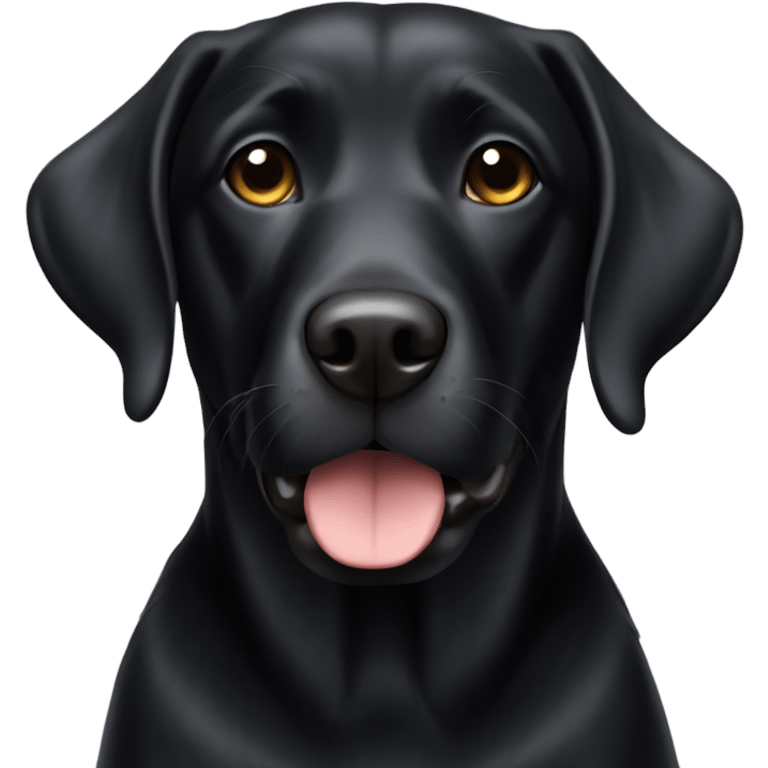 Black lab emoji