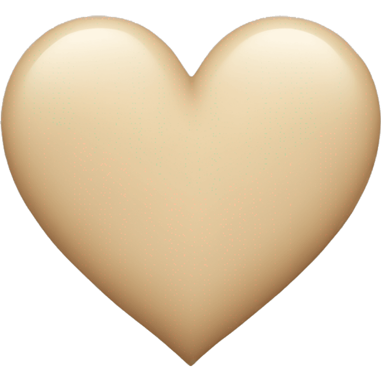 beige heart emoji