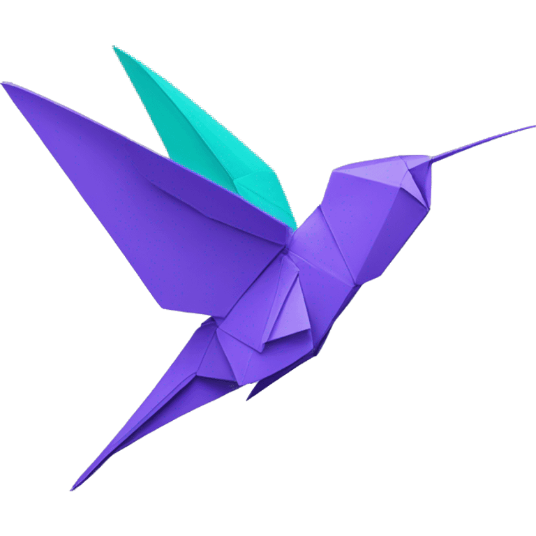 origami colibri emoji