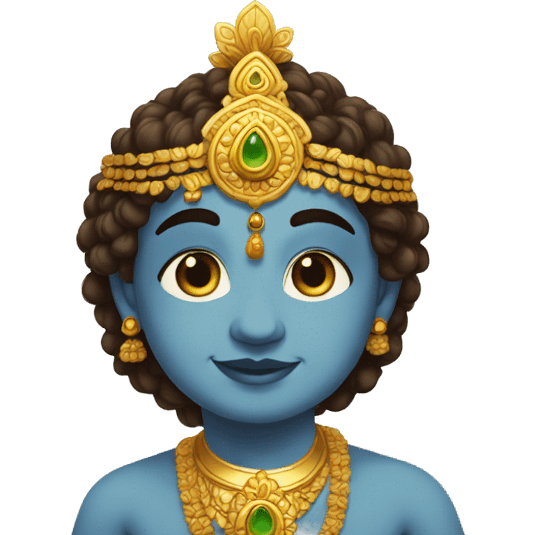 krishna sayinig hello emoji