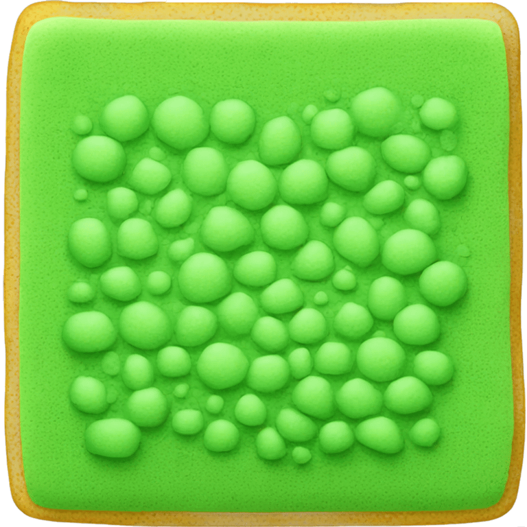 green flat square dish sponge emoji