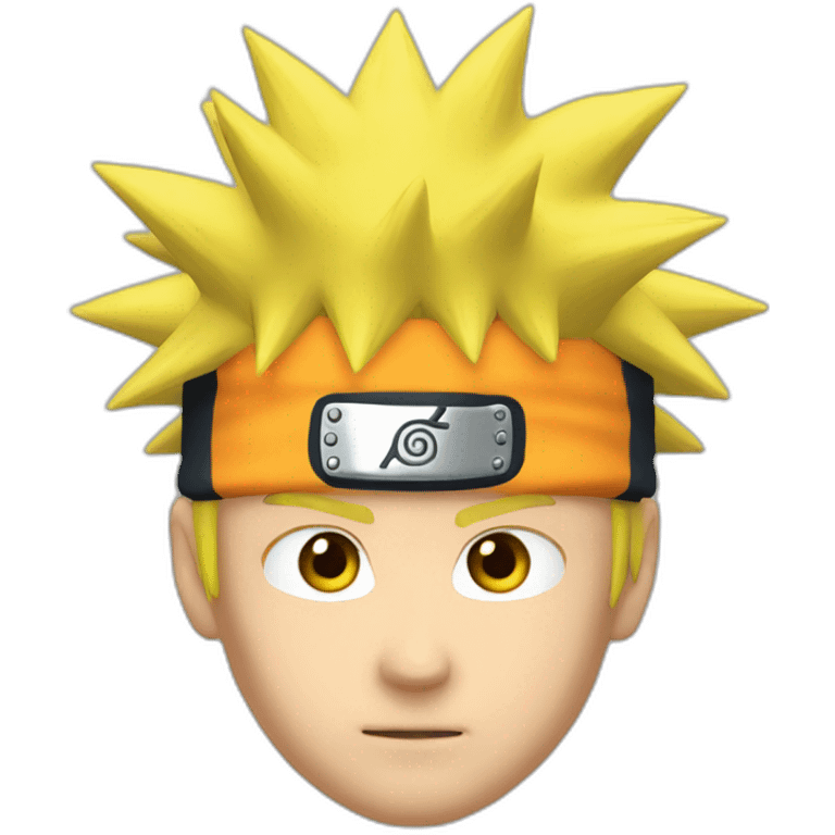 Naruto yellow spiky hair emoji