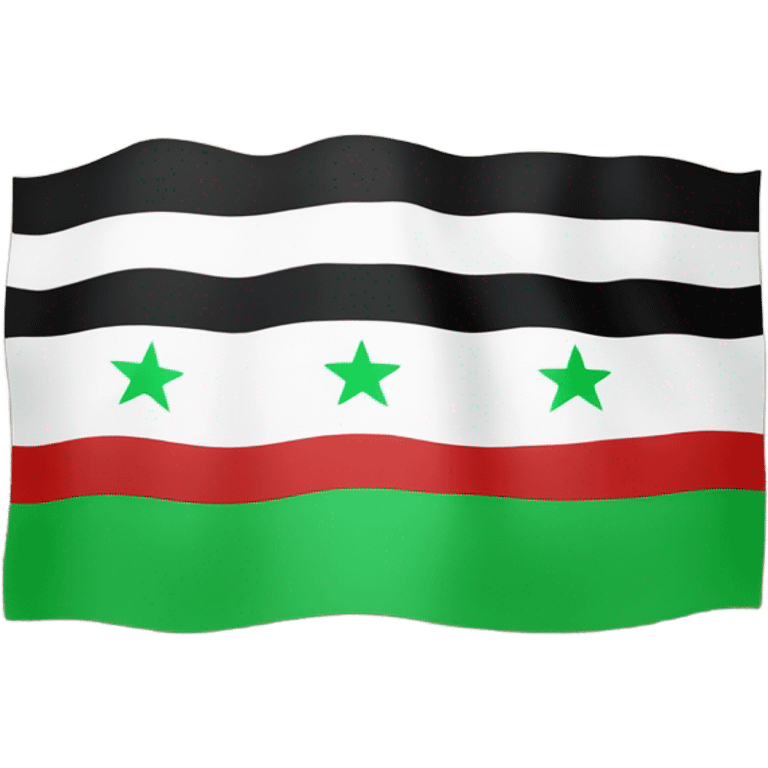 Free syria flag emoji