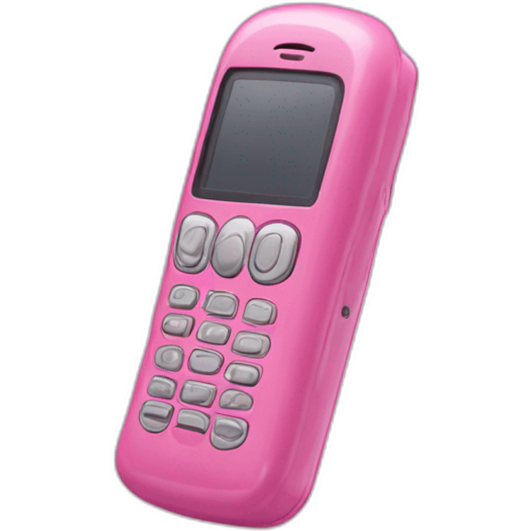 Pink clamshell flip-phone emoji