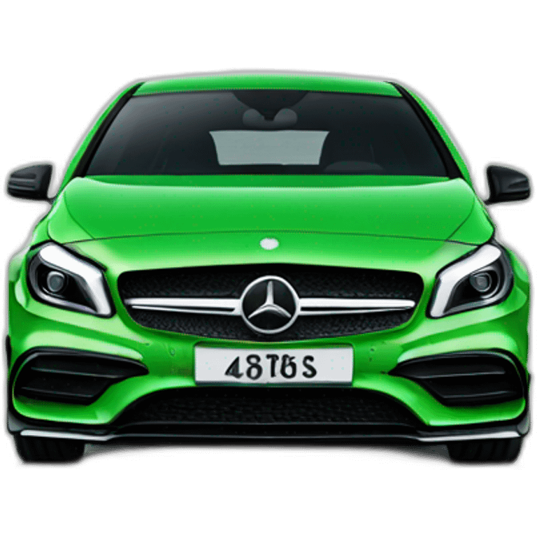 Mercedes a45 green emoji