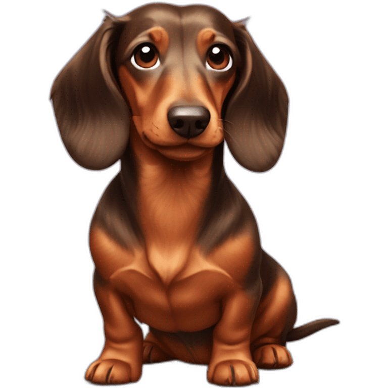 long hair dachshund emoji