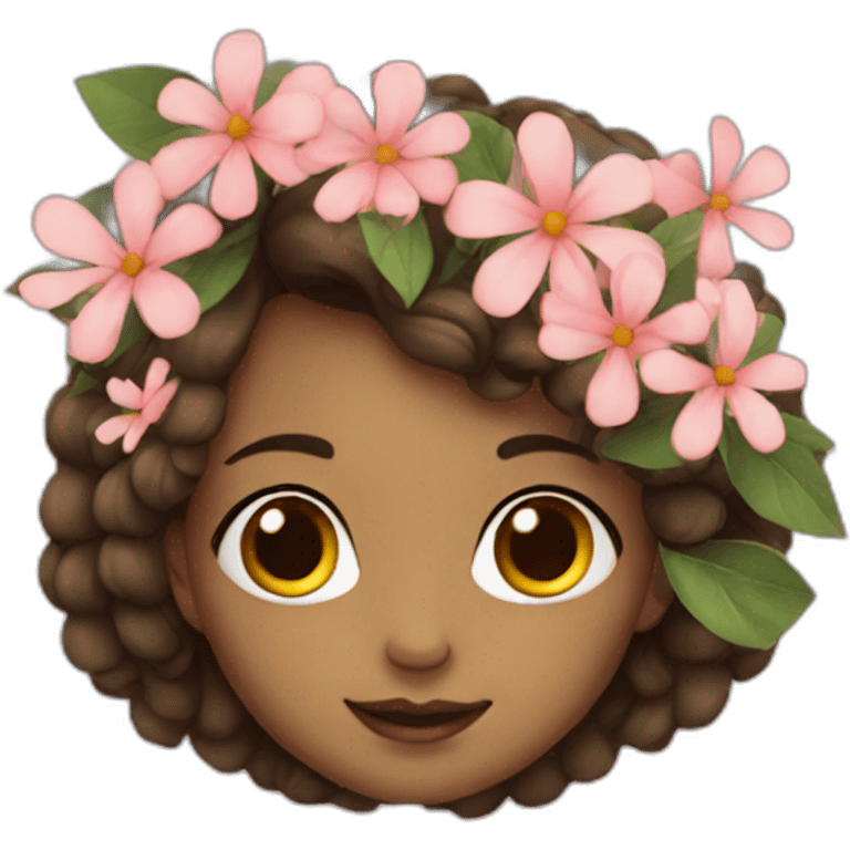 Girl flowers emoji