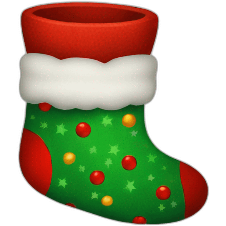 christmas sock emoji