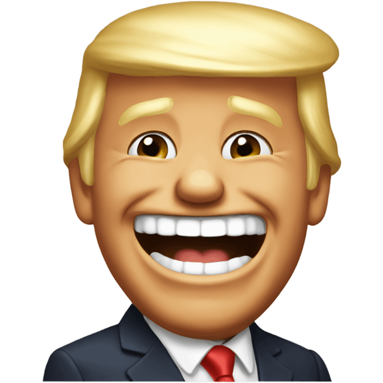 Laughing Trump emoji