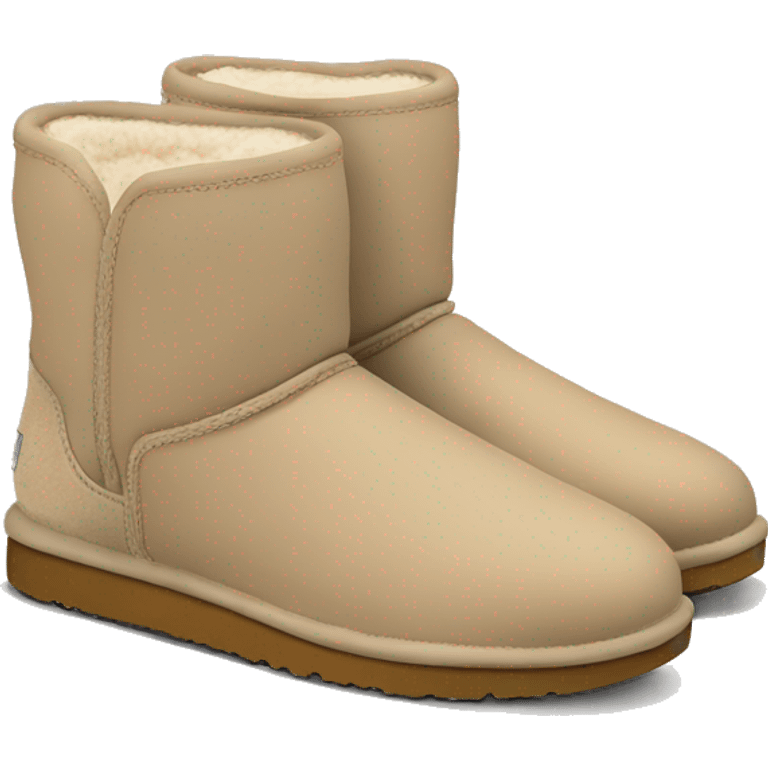 Uggs short boots beige emoji