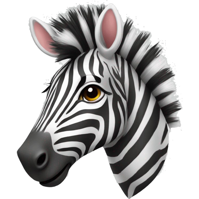 funny zebra emoji