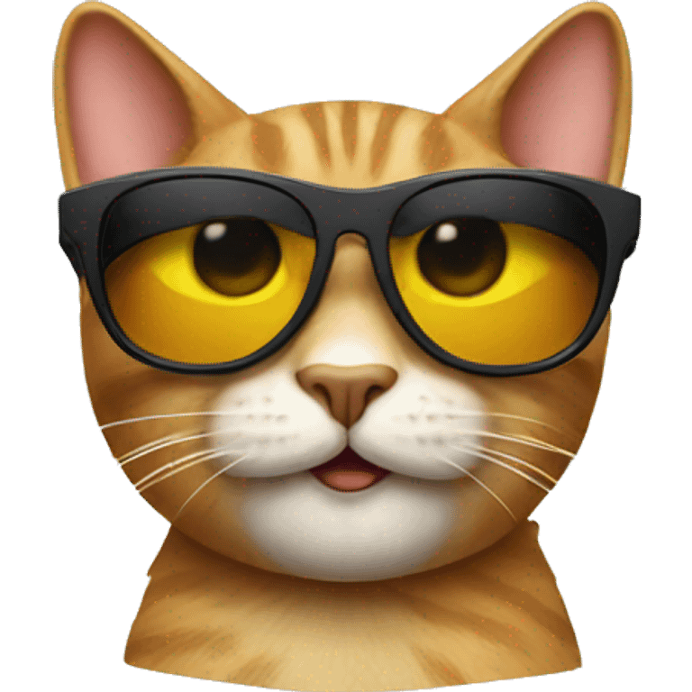 Cat with sunglasses emoji