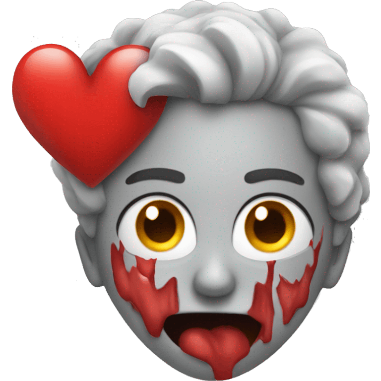 Heart attack love emoji