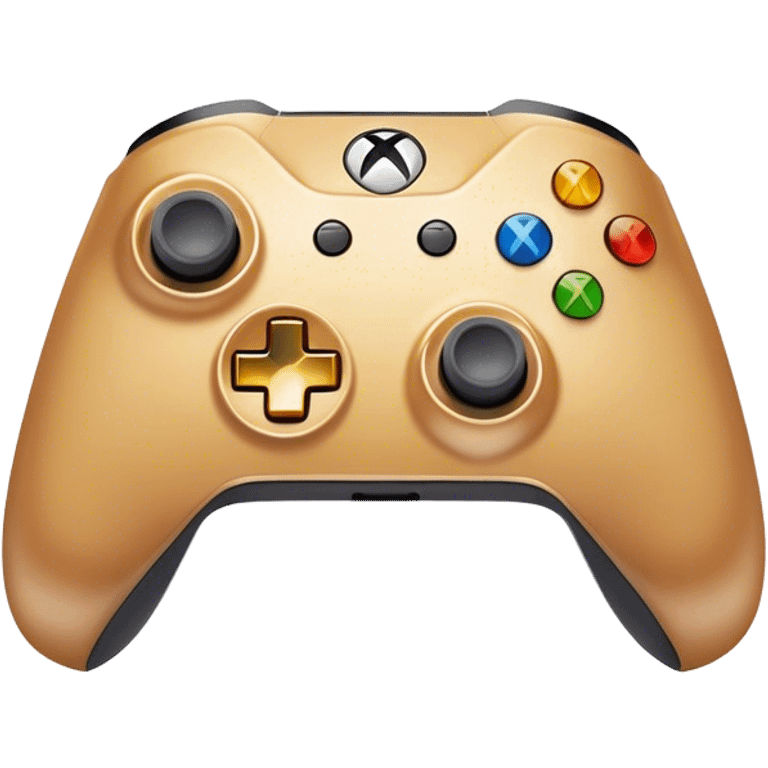 Clash of Clans aesthetic: Cinematic Playful Xbox Wireless Controller Portrait Emoji, rendered in a 3D vector-style similar to standard emojis with minimal shading and bold, simplified shapes. A compact, distinct form with signature details, softly glowing with a modern gaming energy charm. Simplified yet unmistakably iconic, highly detailed and consistent, glowing with a soft radiance and high shine. Stylized with a touch of next-gen innovation and a soft glowing outline, capturing the essence of a beloved gaming relic with a friendly, playful manner! emoji