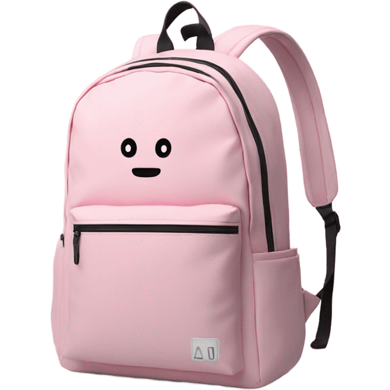 pastel pink backpack for school emoji