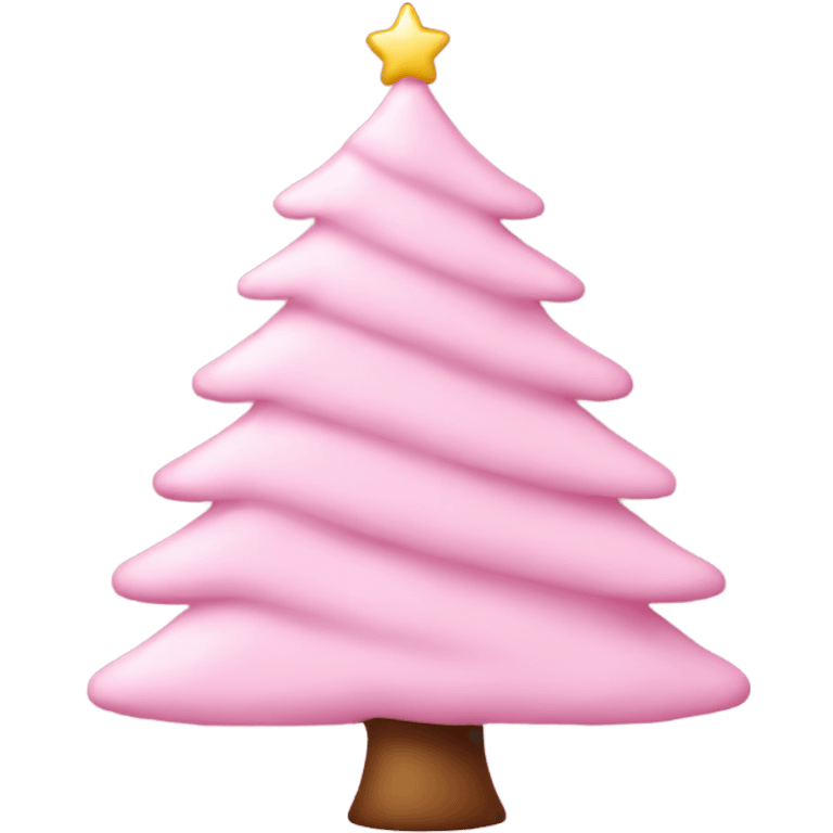 baby pink Christmas tree  emoji