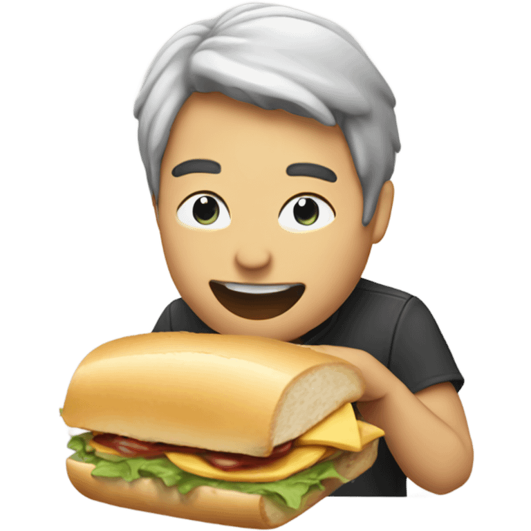 Caleb eating a sandwich  emoji