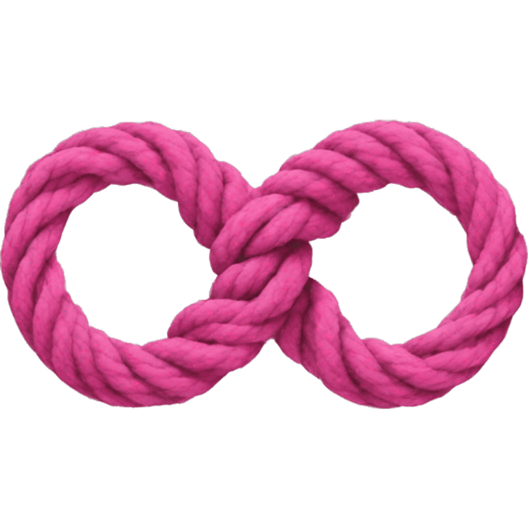 pink figure 8 knot emoji