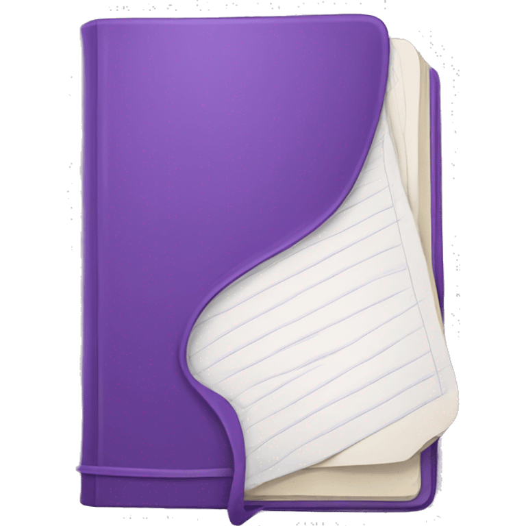 Purple notebook  emoji