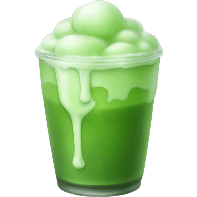 Iced matcha emoji