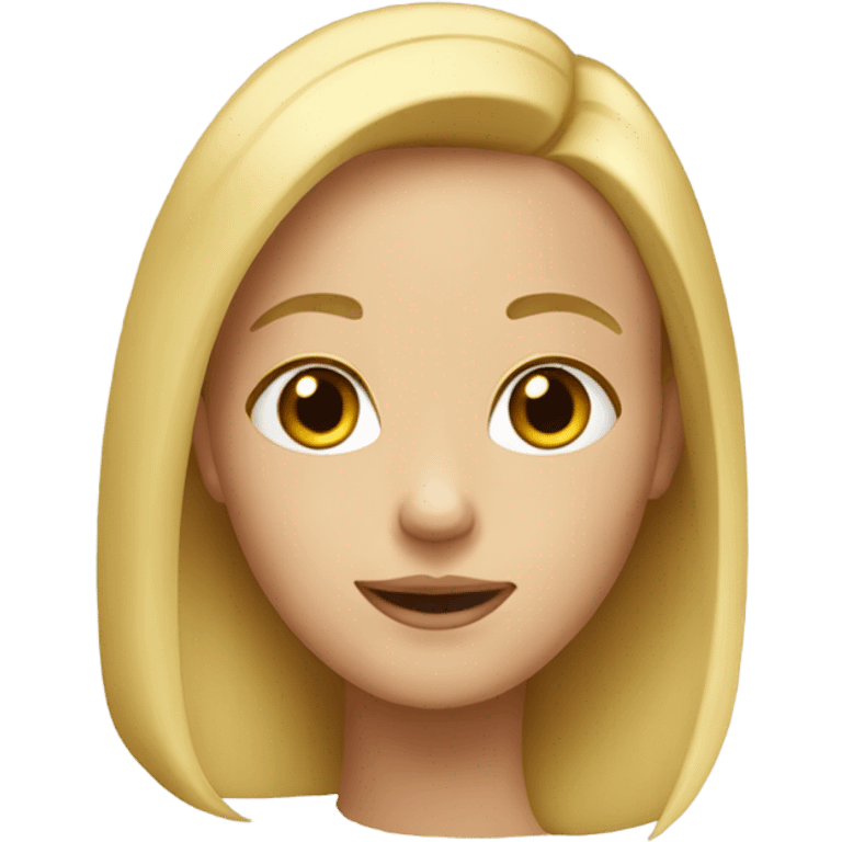 Blond girl named Pauline emoji