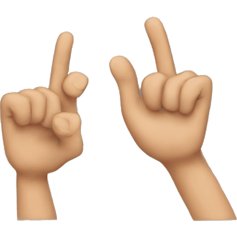 Make a W with fingers  emoji