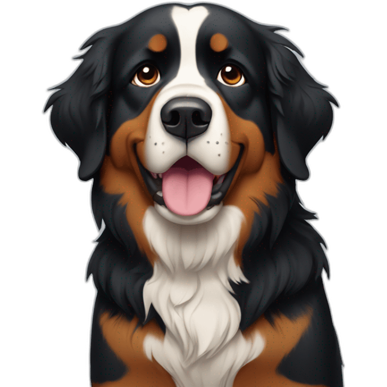 bernese mountain dog hurting emoji