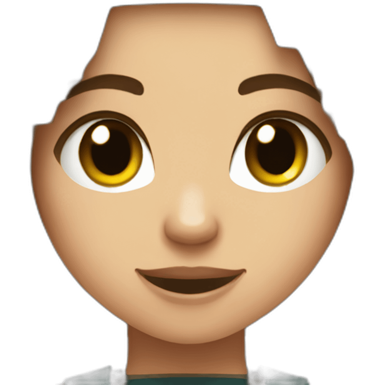 girl who plays Minecraft Java Edition emoji