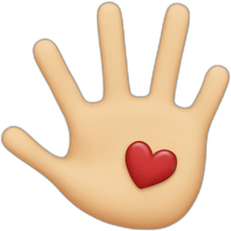 heart made with fingers emoji