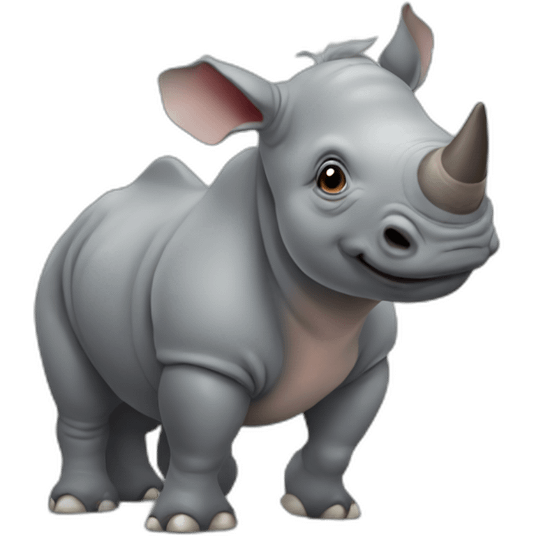 cute rhino emoji