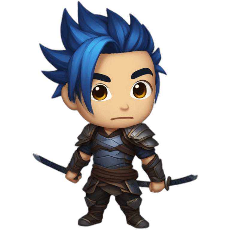 yasuo lol com óculos chibi emoji