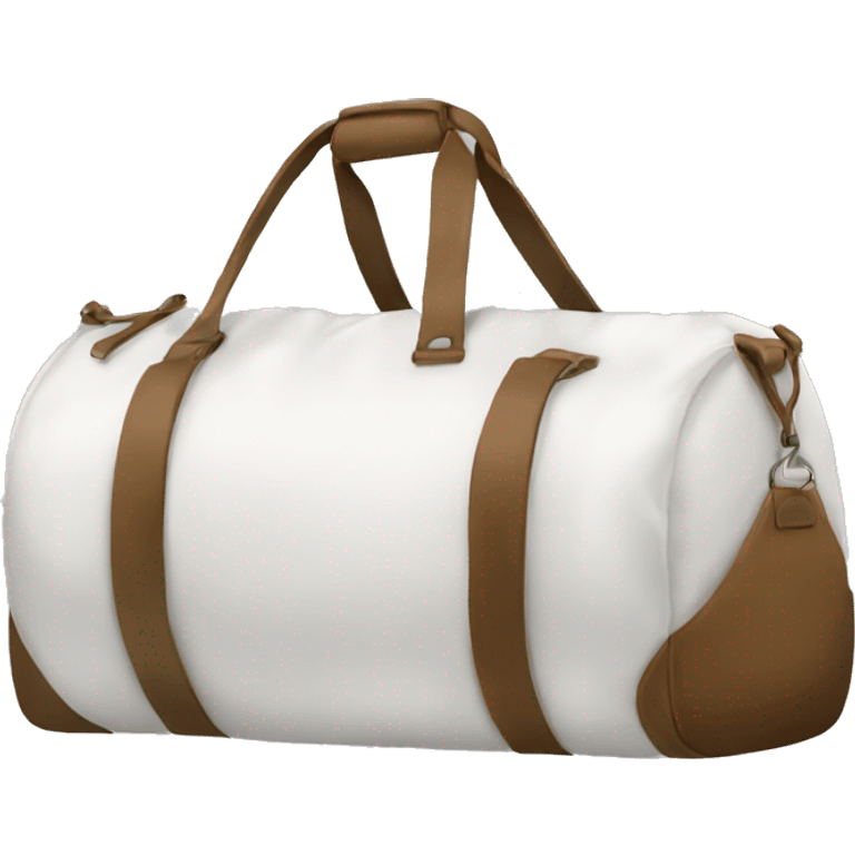 white duffle bag emoji