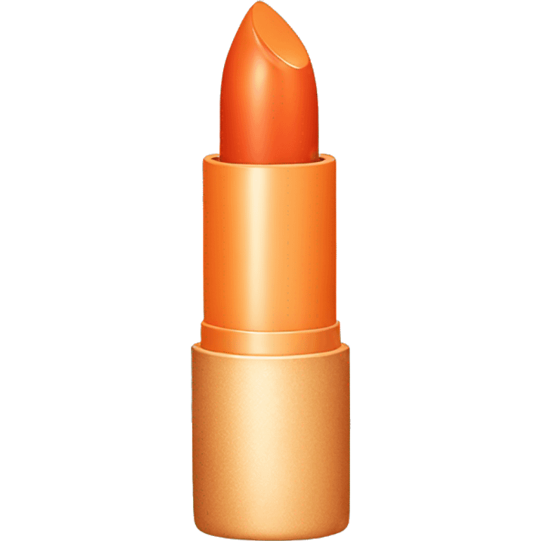 Orange lipstick emoji