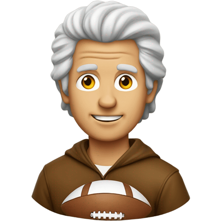 Daniel Boone with a football  emoji